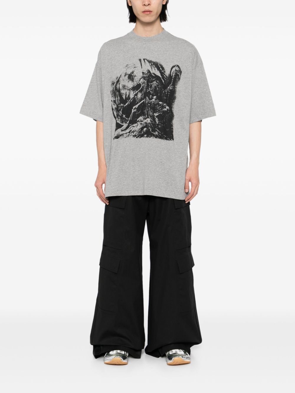 VETEMENTS graphic-print T-shirt - Grey