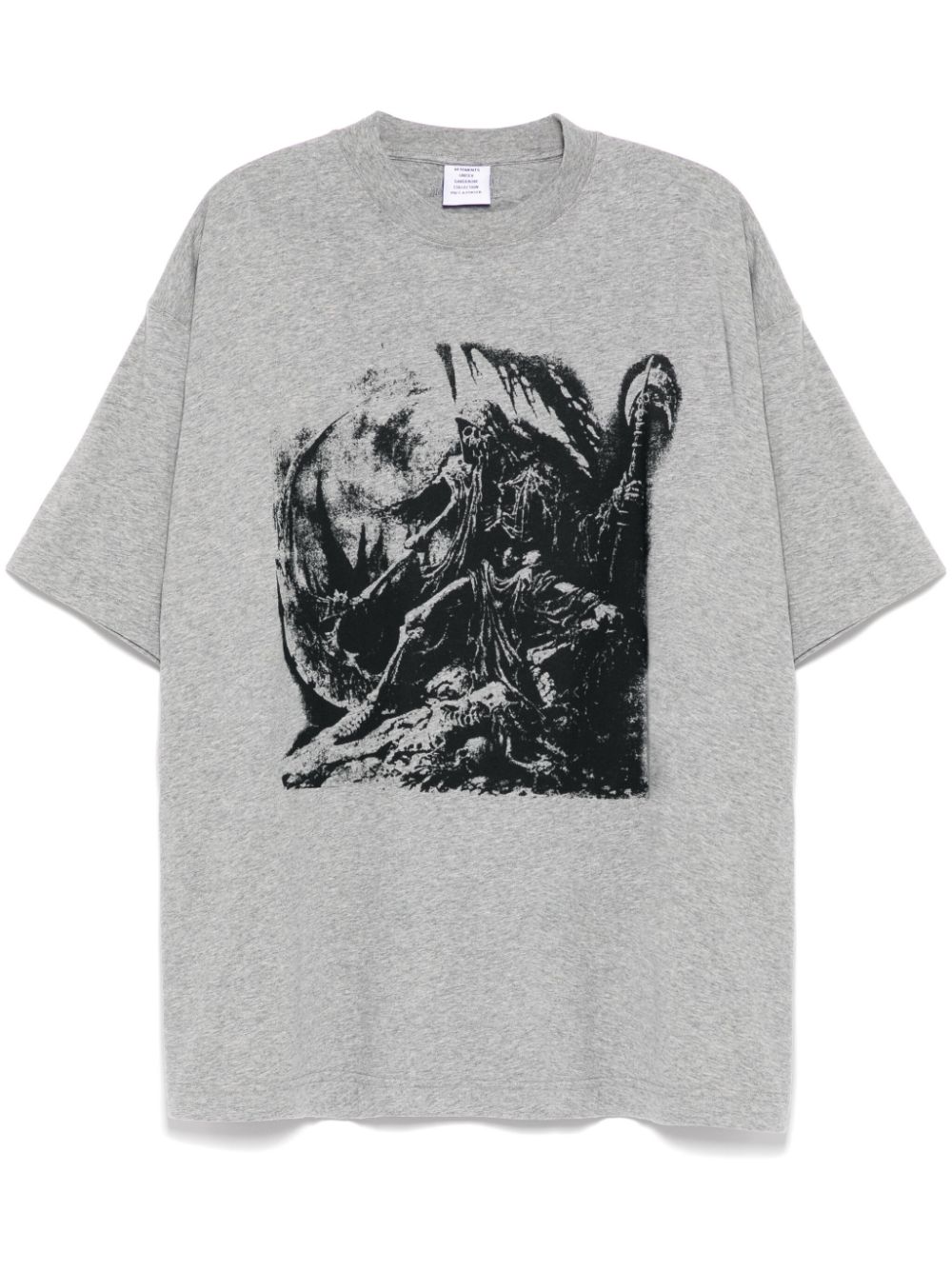 VETEMENTS graphic-print T-shirt - Grey