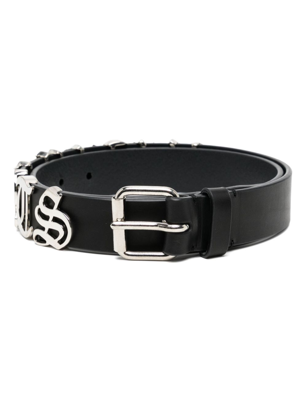 VETEMENTS Gothic logo belt – Black