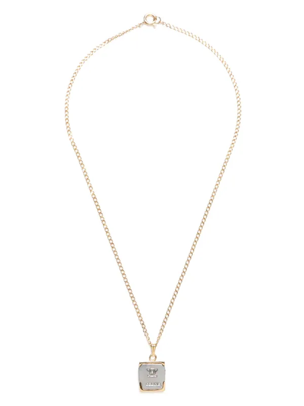 CELINE】人気 ゴールドトーン ネックレス Celine Pre-Owned 1990s ロゴ