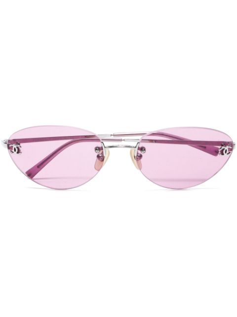 CHANEL 1990-2000s cat-eye sunglasses Women