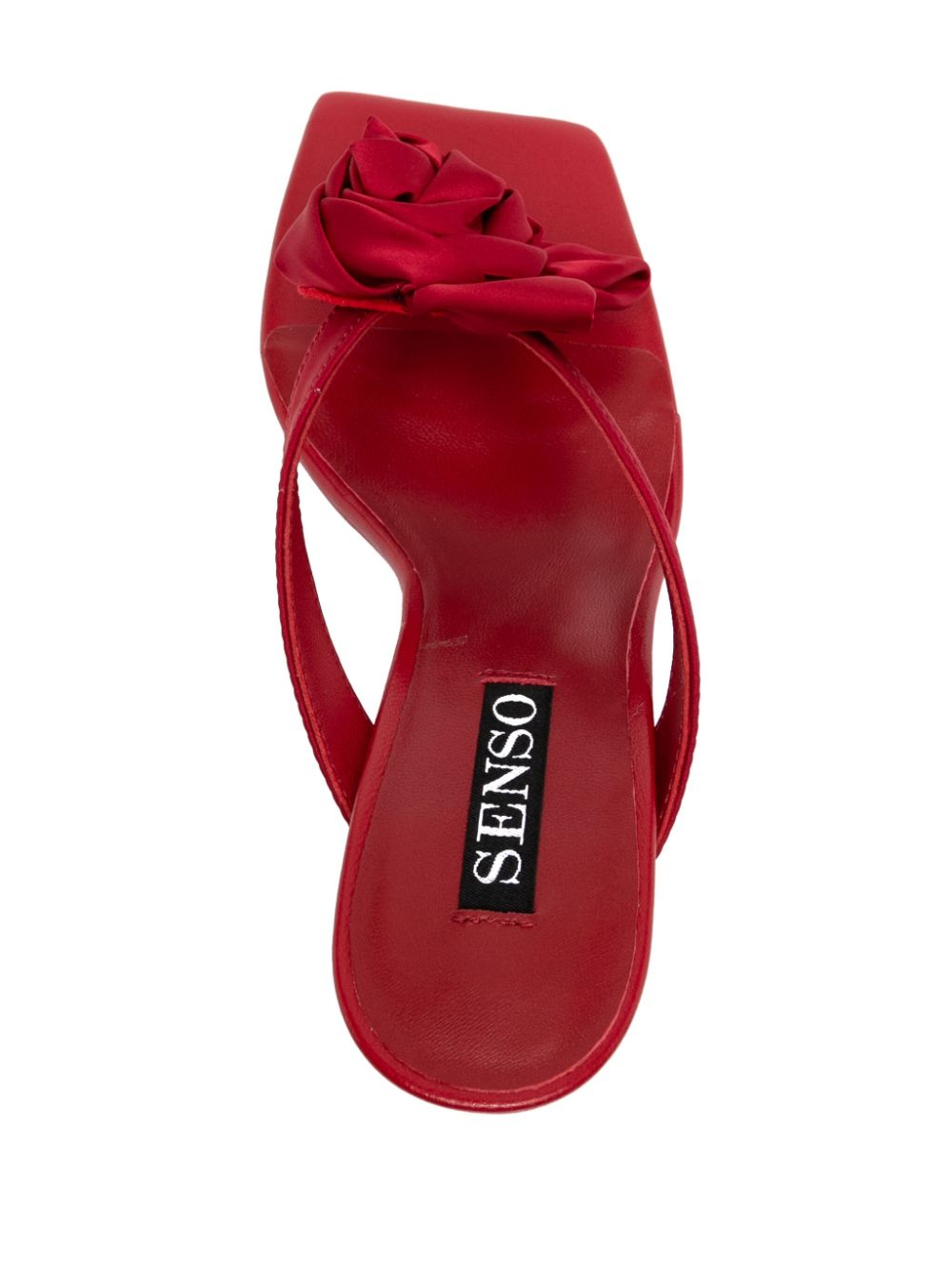 Senso 70mm Electra heeled mules Red