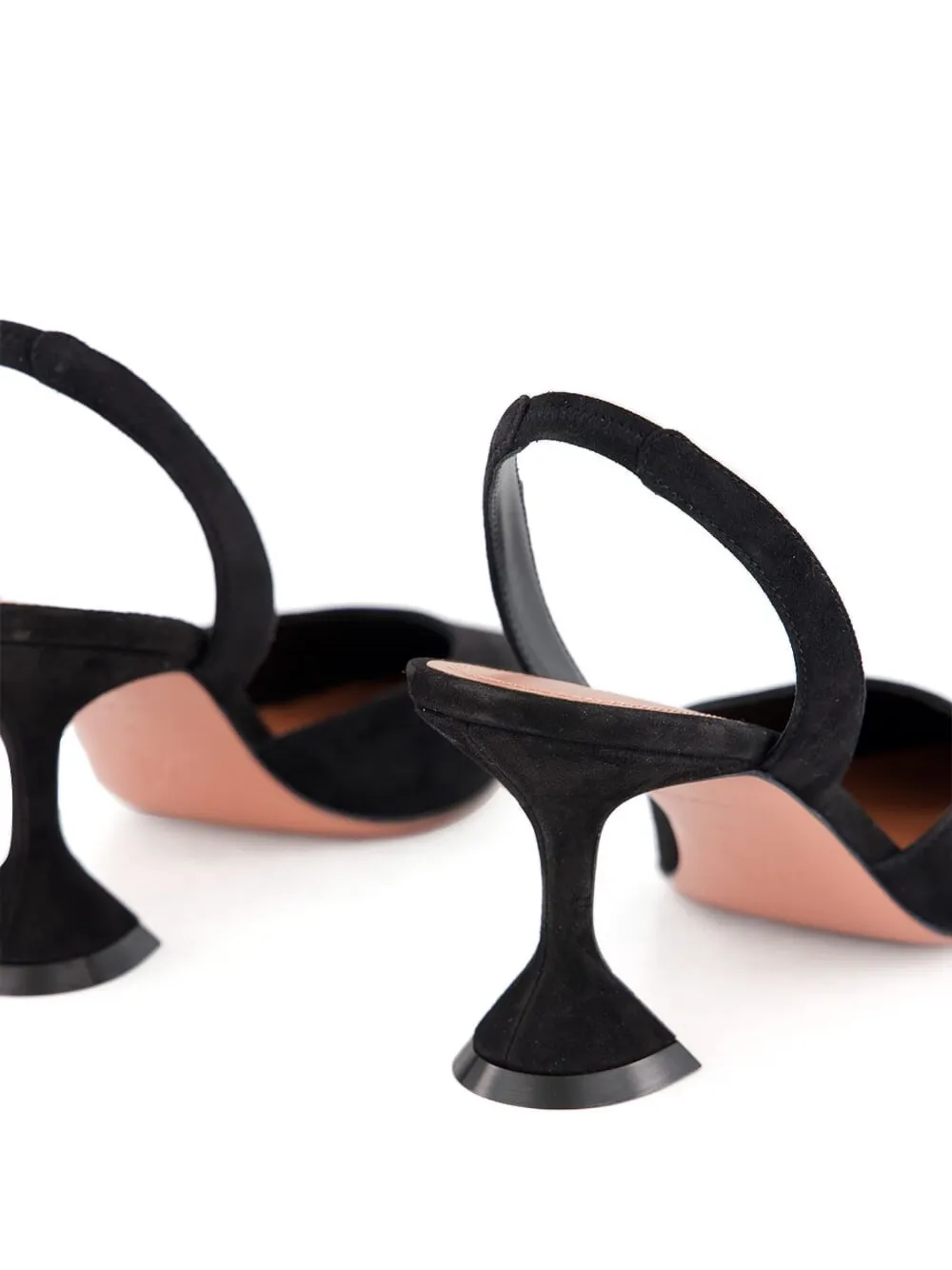 Amina Muaddi The Holli 70mm スリングバック パンプス | ブラック  