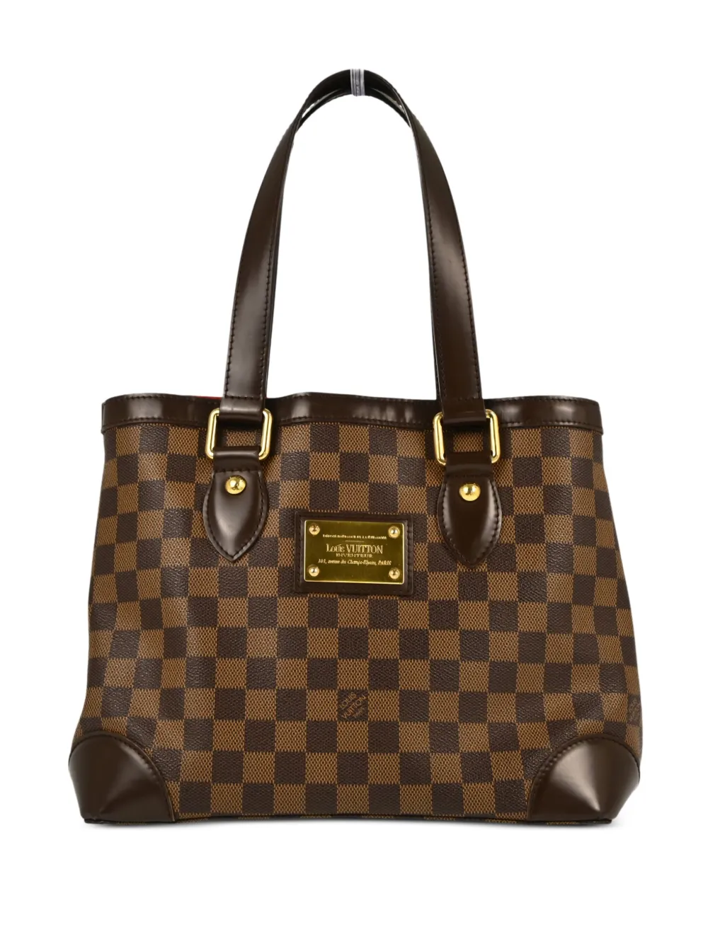 Pre-owned Louis Vuitton 2008 Hampstead Pm Tote Bag In Brown