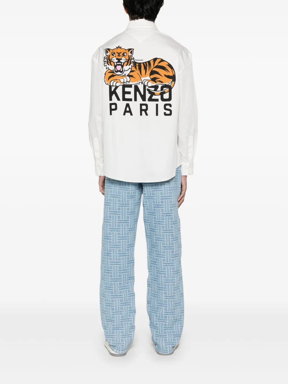 Kenzo Overhemd met print - Wit