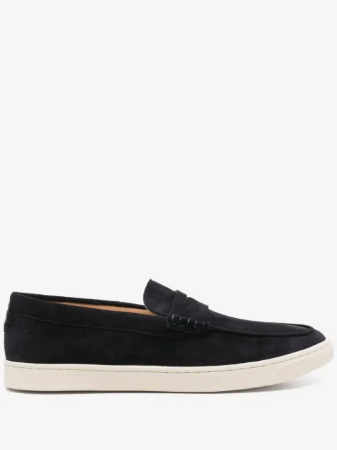 Brunello Cucinelli washed suede slip-ons