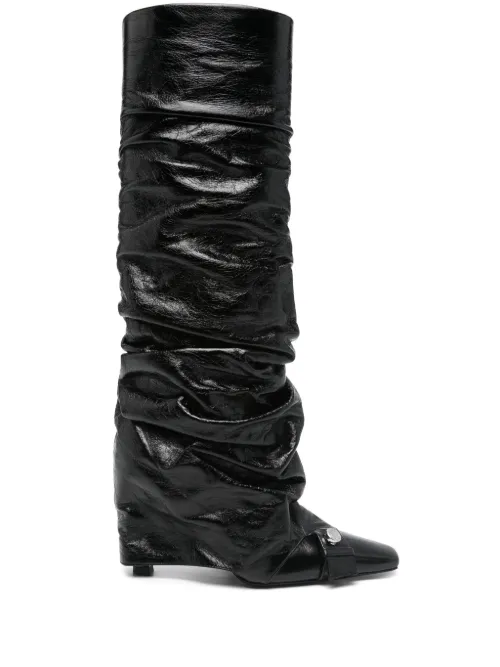 Bottes en cuir 95 mm - The Attico - Modalova