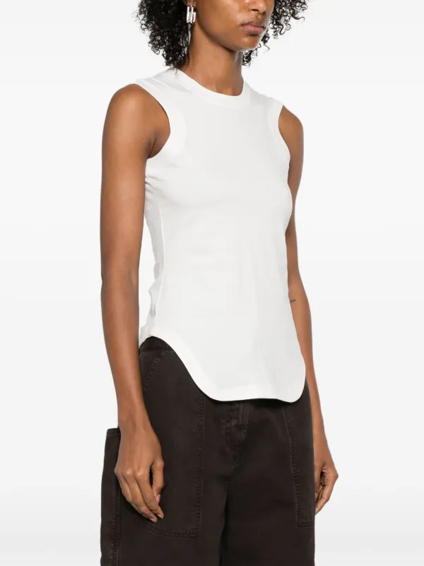 The Attico Reese Tank Top | White | FARFETCH JO