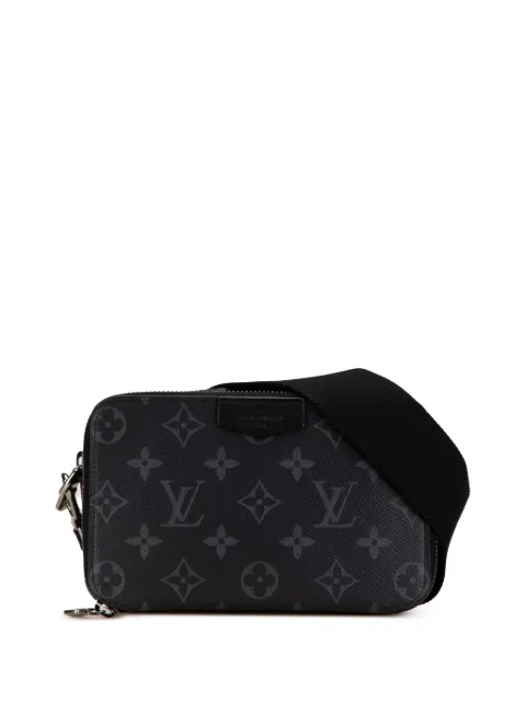 Louis Vuitton Pre-Owned 2021-2024 Monogram Eclipse Alpha Wearable Wallet crossbody bag WOMEN