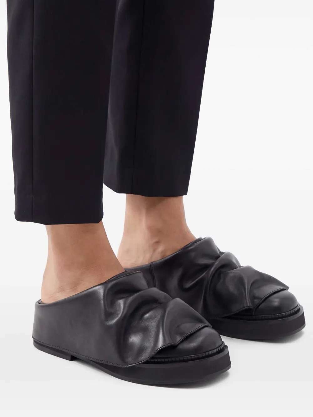 The Attico Mini Robin Sabot in Black, view 2