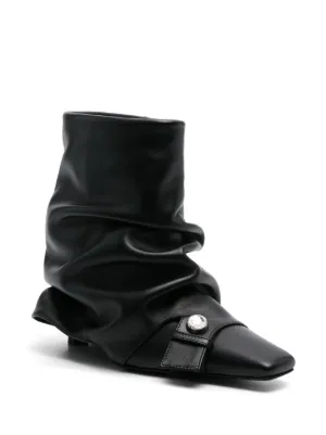 【関税込み】The Attico ブラック Devon アンクルブーツ The Attico Devon アンクルブーツ | ブラウン | FARFETCH JP
