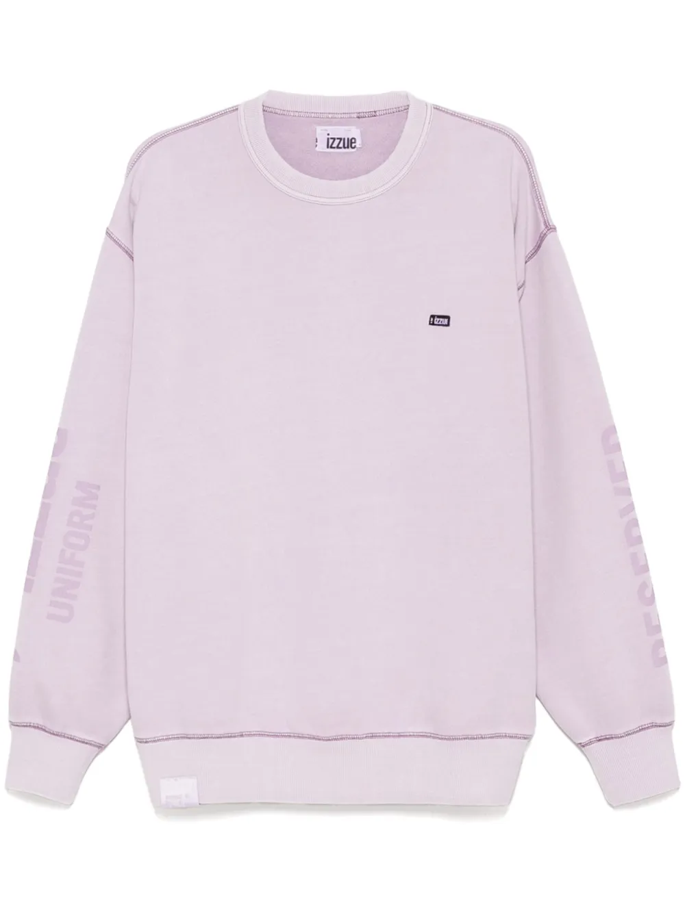 izzue logo-patch sweatshirt | Purple | Image 1