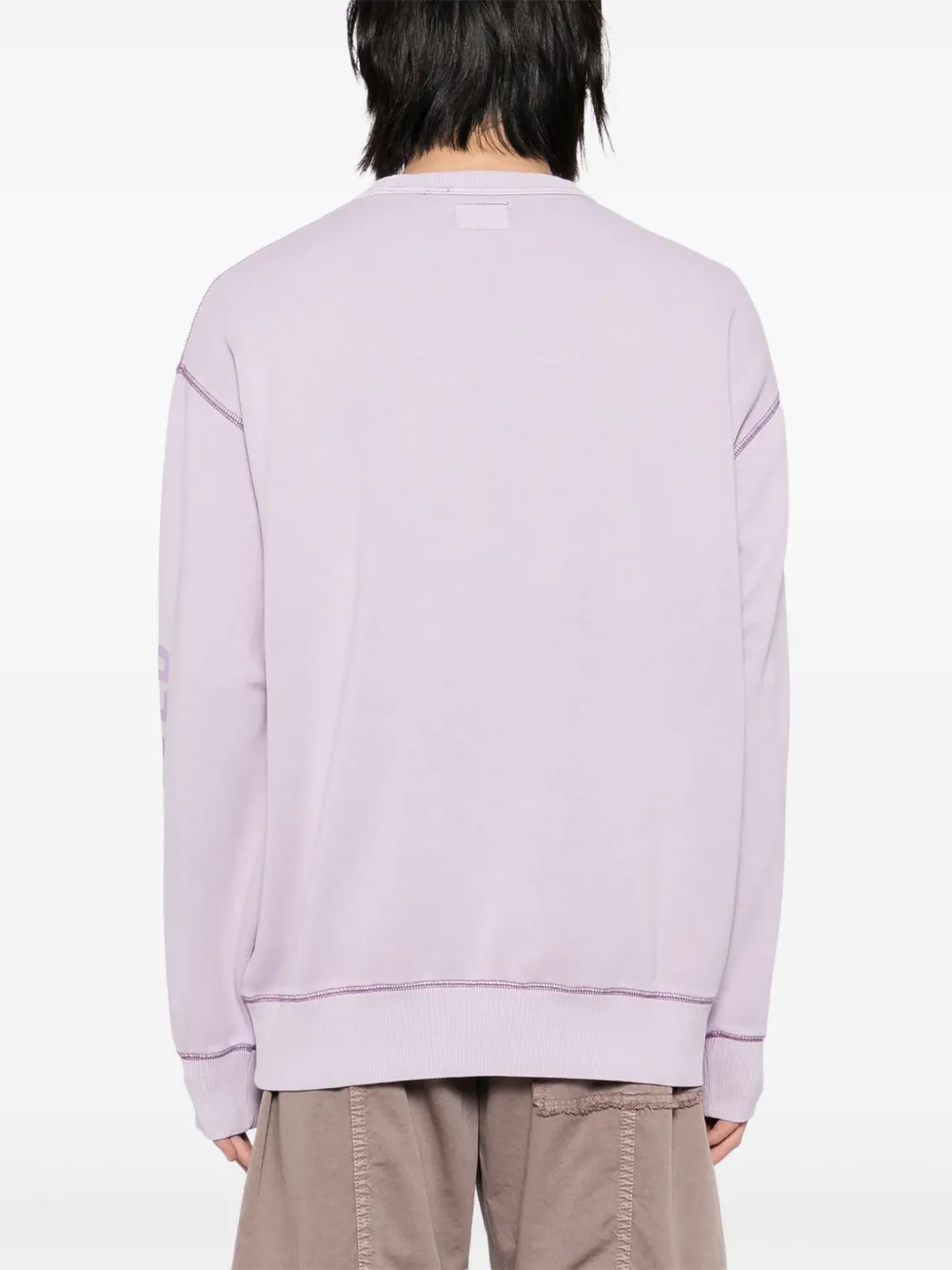 izzue Sweater met logopatch Paars