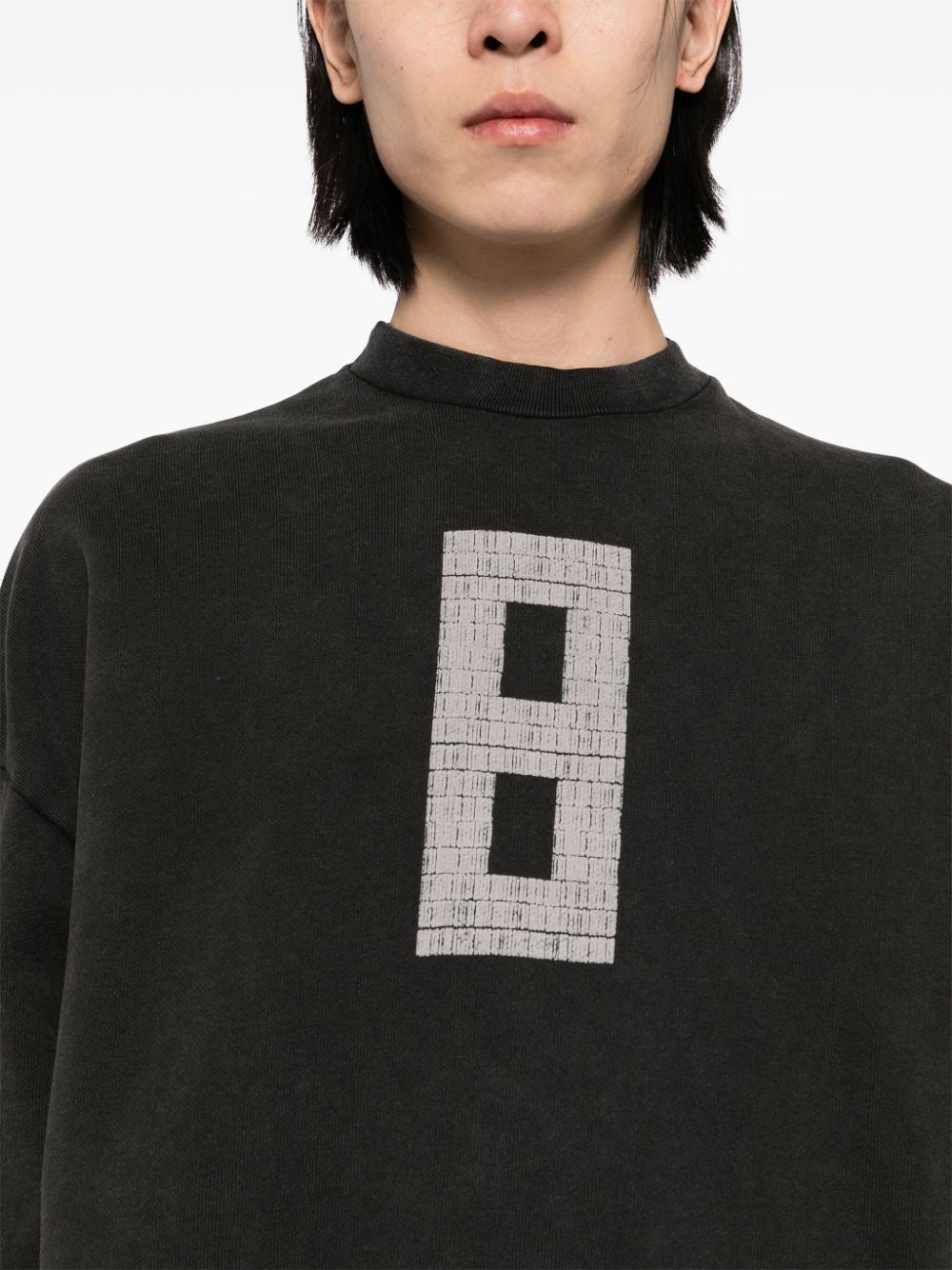 Shop Fear Of God 8 Print Sweatshirt In Schwarz