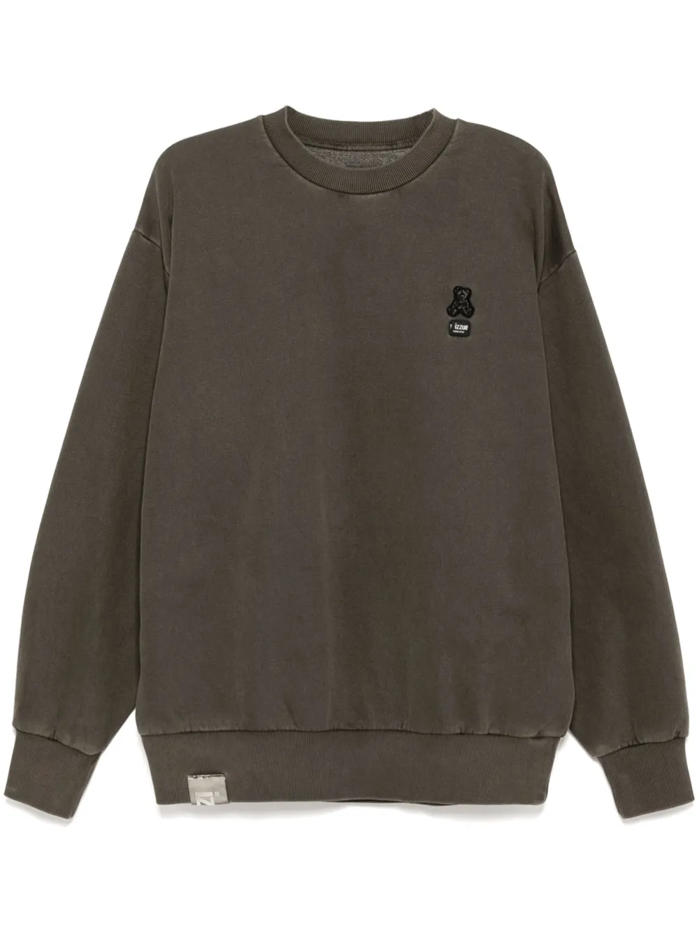 izzue sweat à patch logo | marron | Image 1