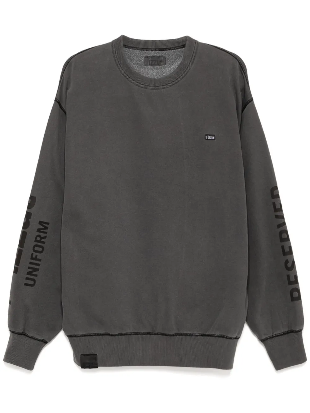izzue logo-patch sweatshirt | Grey | Image 1