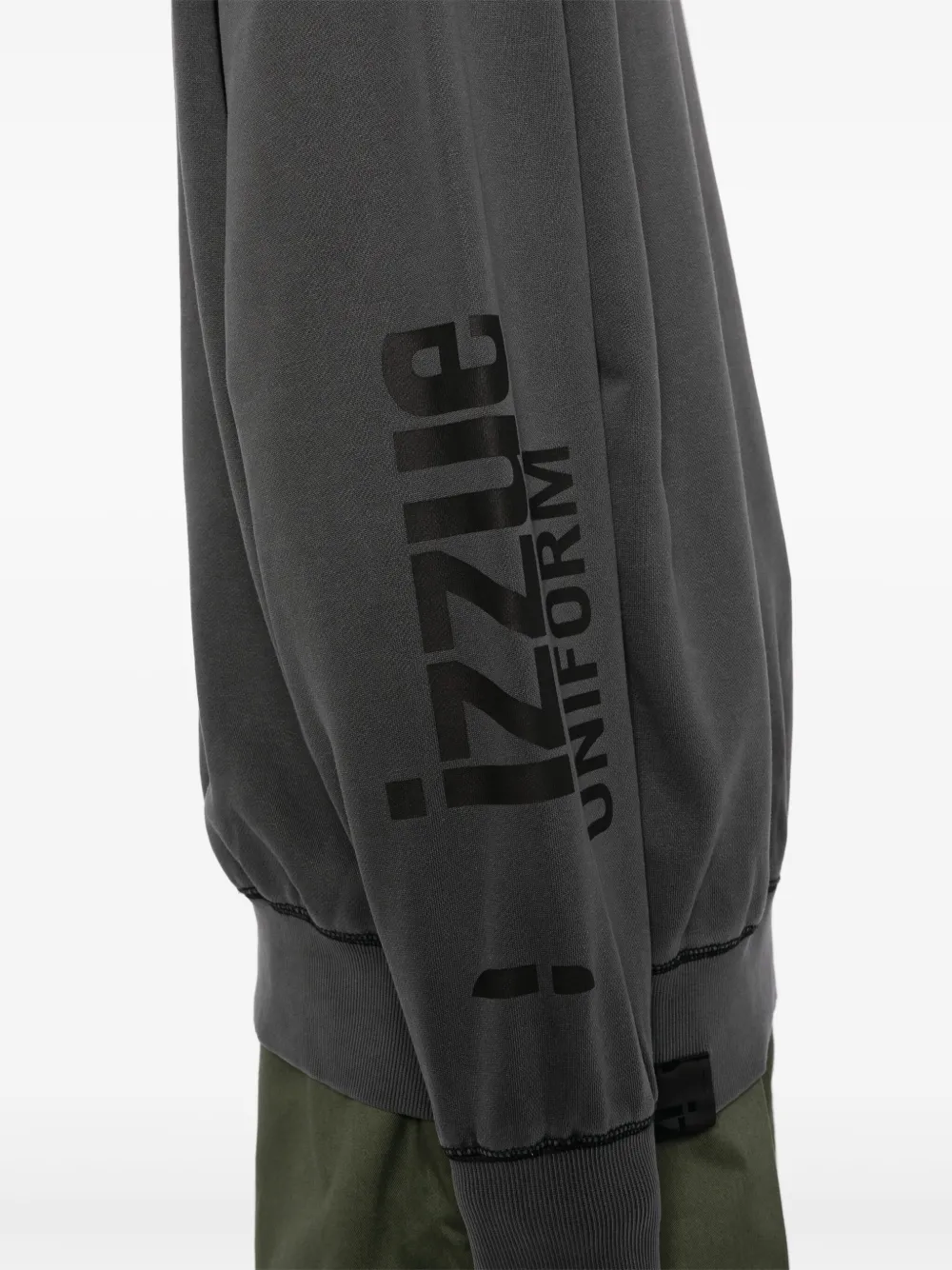 izzue Sweater met logopatch Grijs
