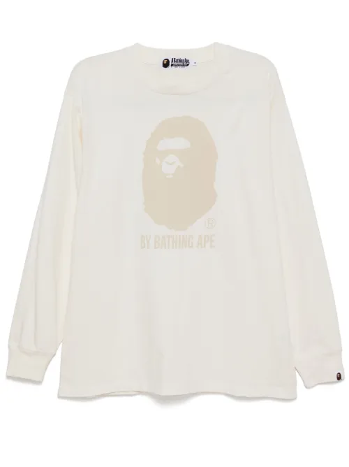T-shirt Ape Head à effet brossé - A BATHING APE® - Modalova