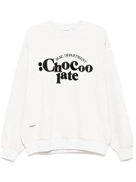 CHOCOOLATE logo-embroidered sweatshirt