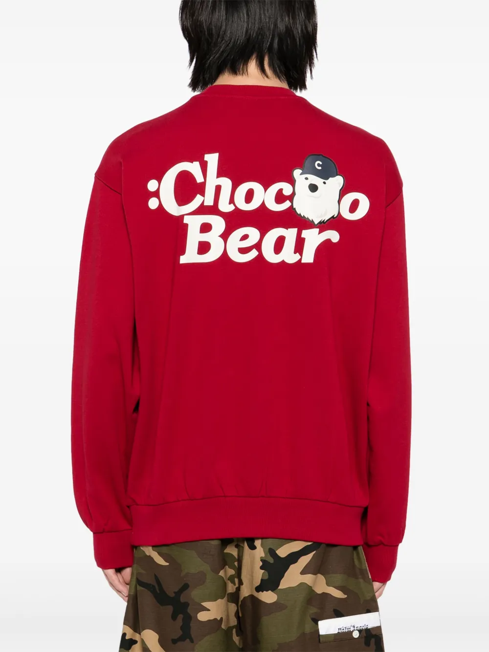 CHOCOOLATE Sweater met print Rood