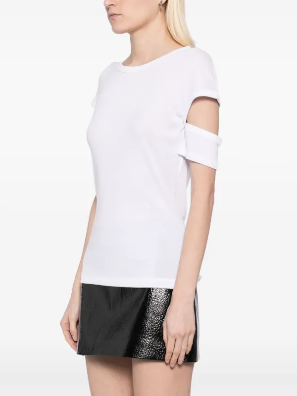 Helmut Lang カットアウト Tシャツ | ホワイト | FARFETCH JP
