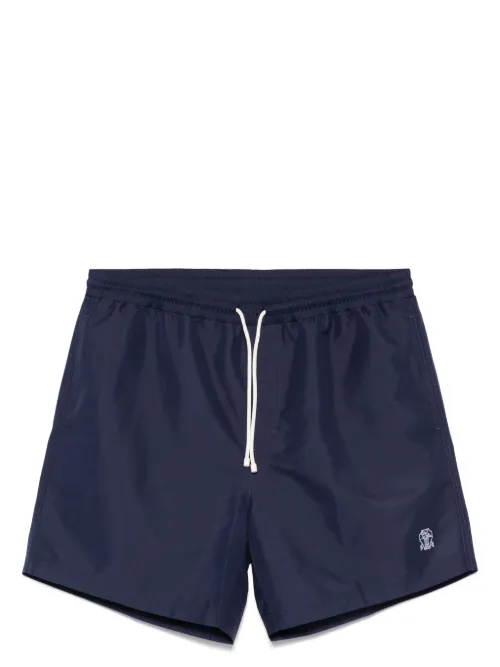 Short de bain à logo brodé - Brunello Cucinelli - Modalova