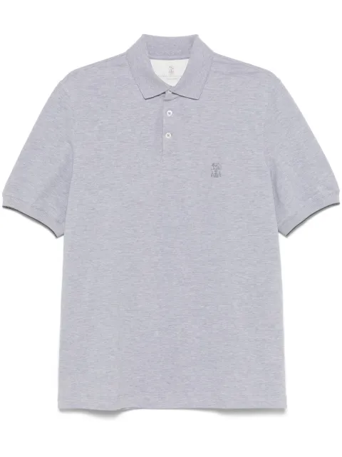 Brunello Cucinelli logo-print polo shirt