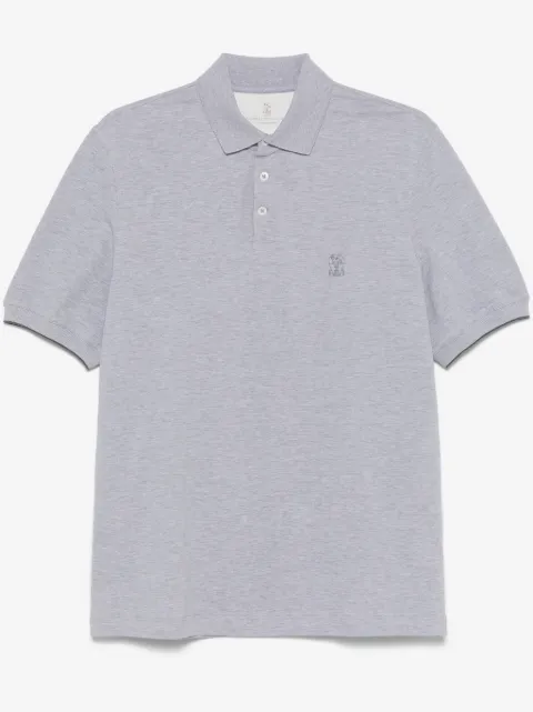 Brunello Cucinelli logo-print polo shirt