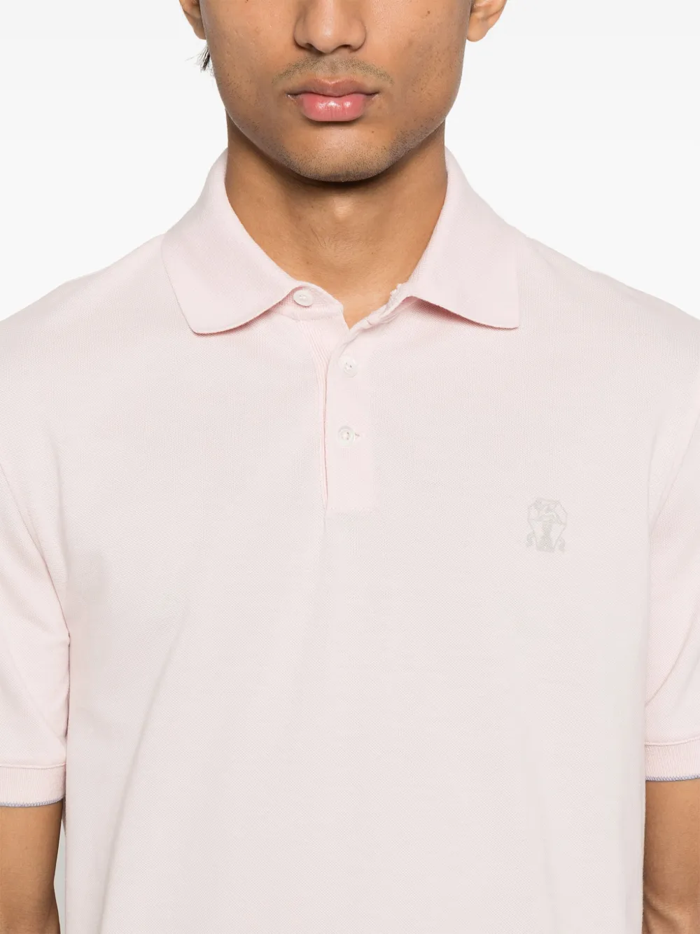 Brunello Cucinelli Katoenen poloshirt Roze