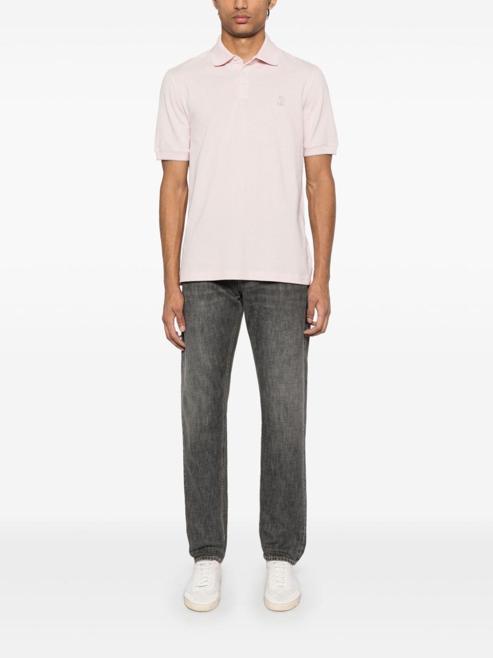 Brunello Cucinelli cotton polo shirt - Pink