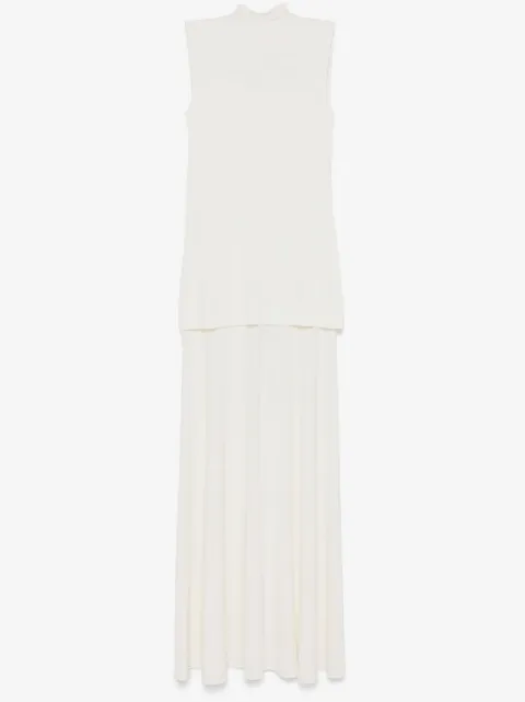 Jil Sander Vestido longo de crepe