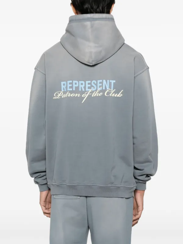 Represent フーディー「Patron of the Club Hoody」 Represent Patron Of The Club Hoodie | Grey | FARFETCH