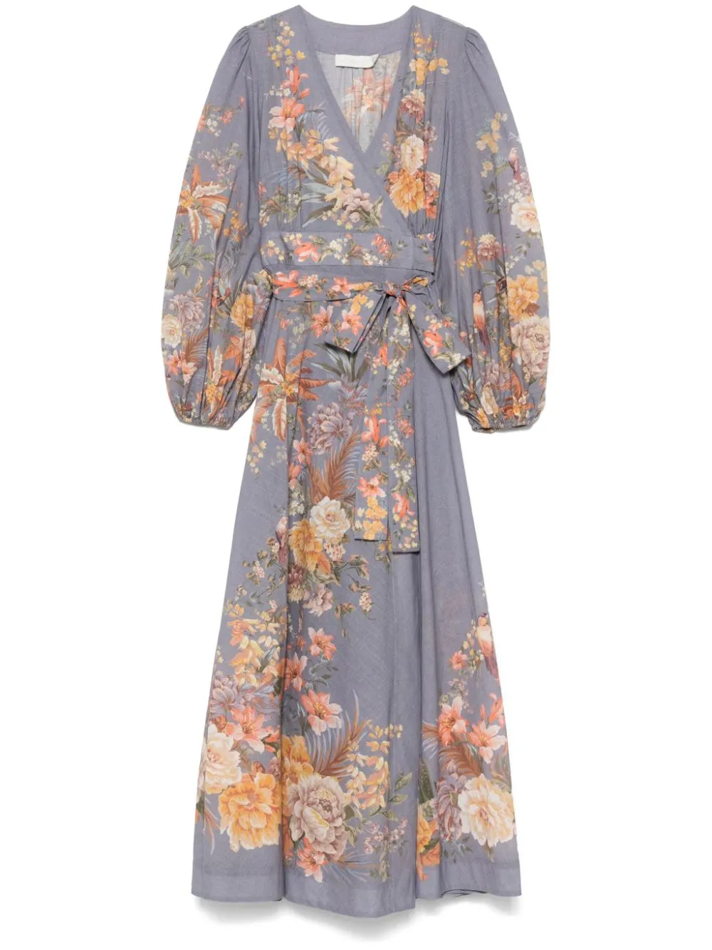 Shop Zimmermann Tallow Maxi Dress In Blue