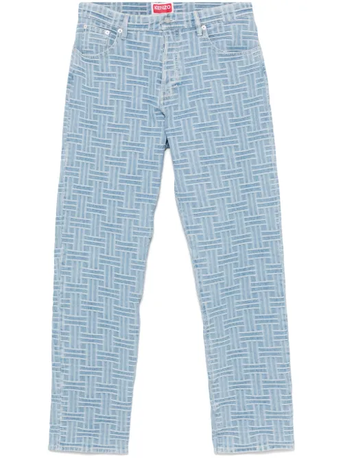 Kenzo jean Weave Bottan - Bleu - Kenzo - Modalova