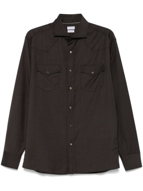 Brunello Cucinelli virgin wool shirt Men