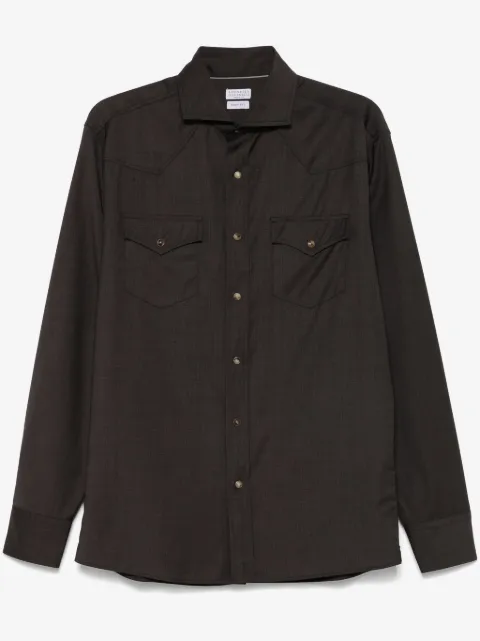 Brunello Cucinelli chemise en laine vierge