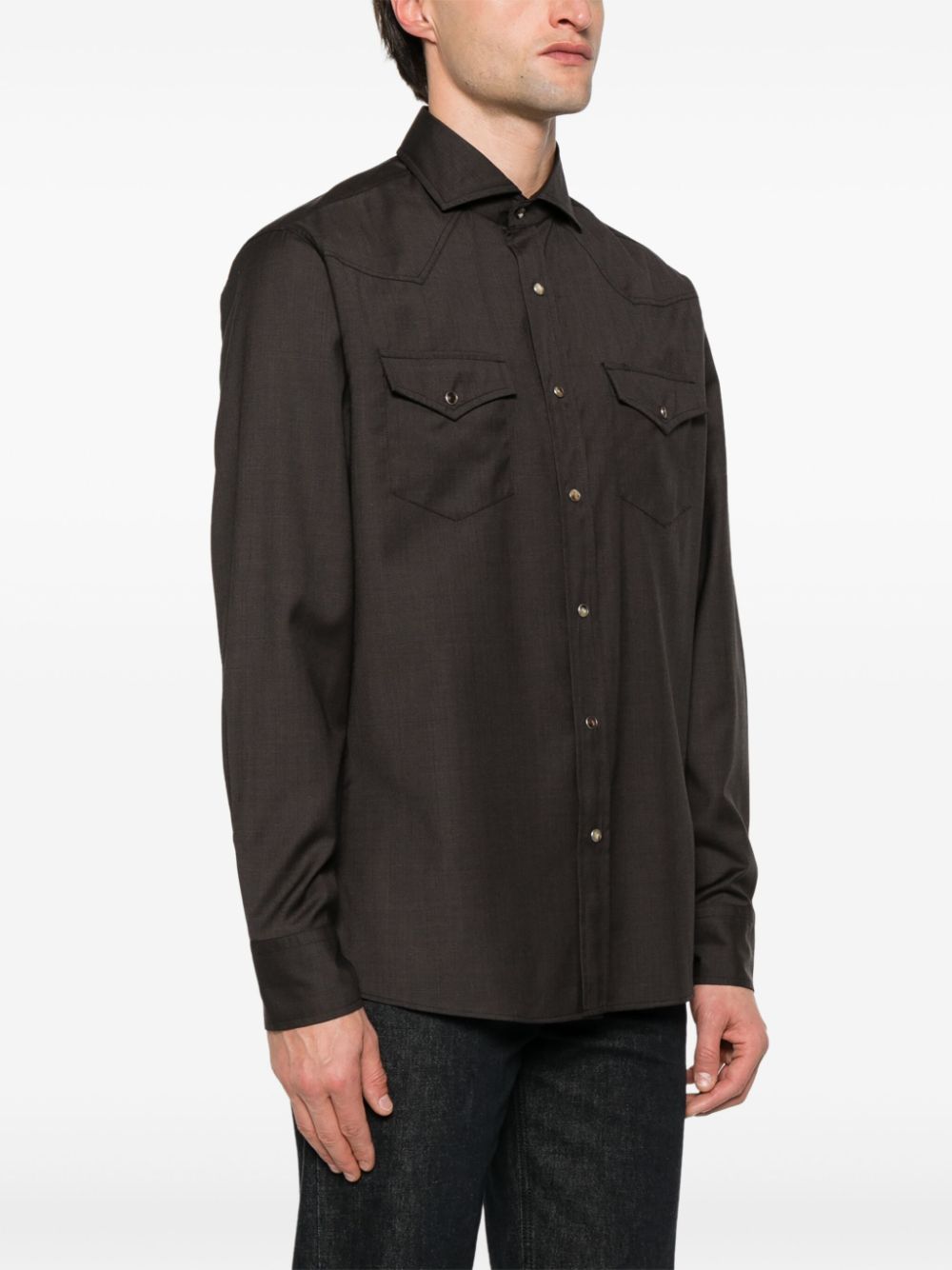 Brunello Cucinelli virgin wool shirt Men