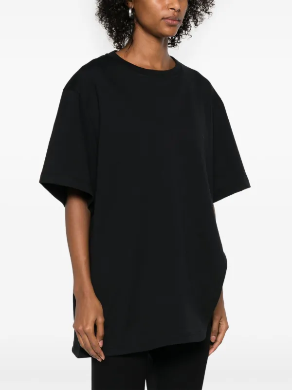 Tシャツ・カットソー THE ATTICO Woman T-Shirt Black 250WCT00173JJJ025AA 100 Black t-shirt for Women | THE ATTICO®