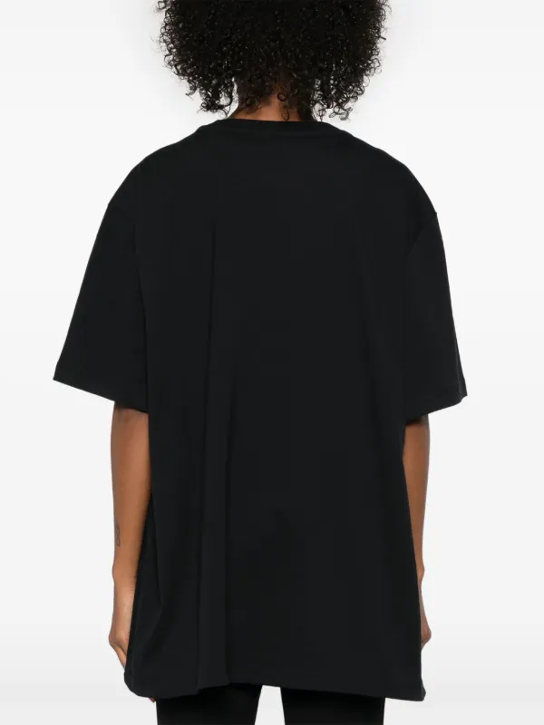 The Attico Cotton T-shirt | Black | FARFETCH BE