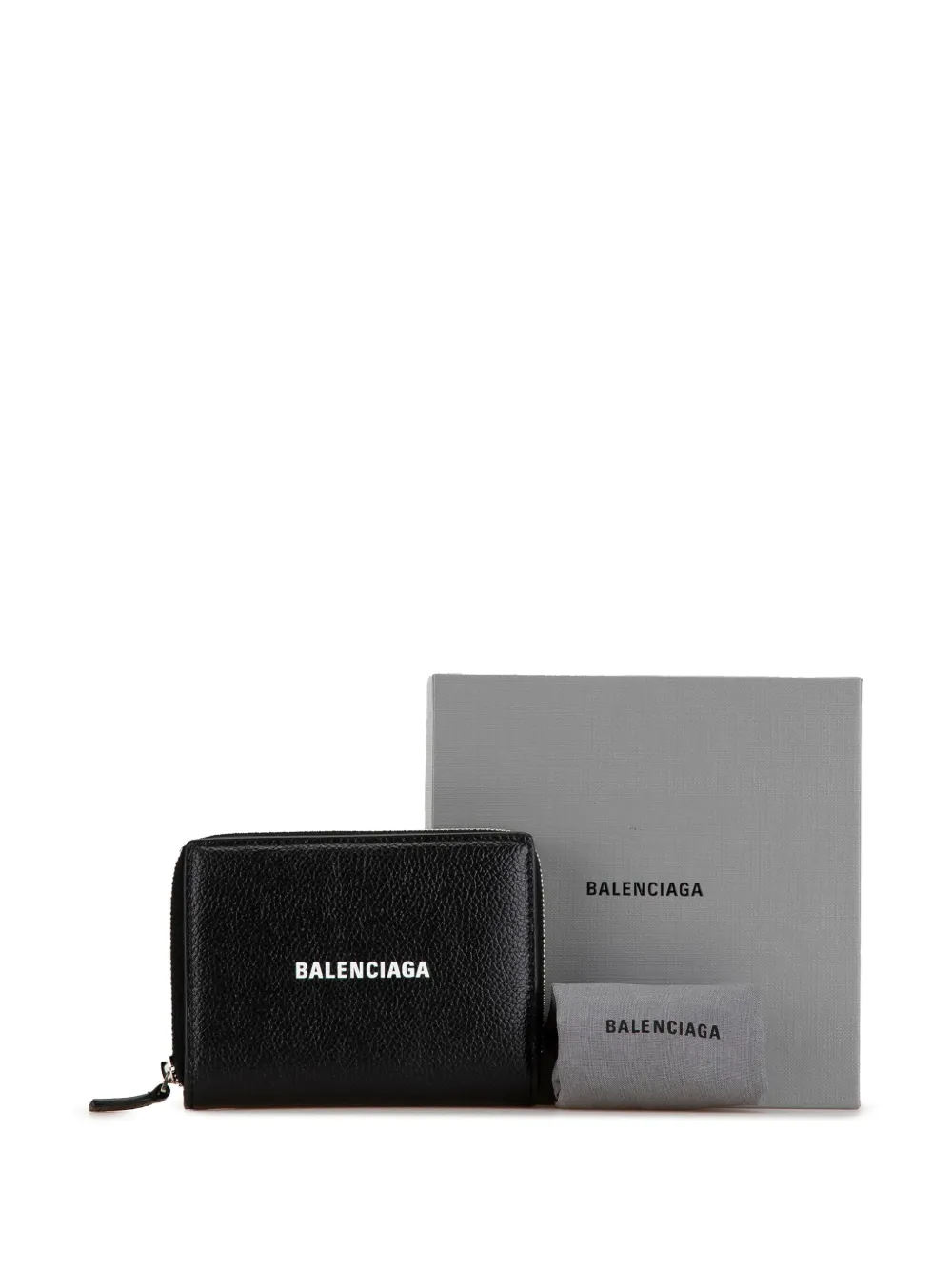 Affordable Balenciaga 21st Century Leather Everyday Bifold Wallet small wallets Women