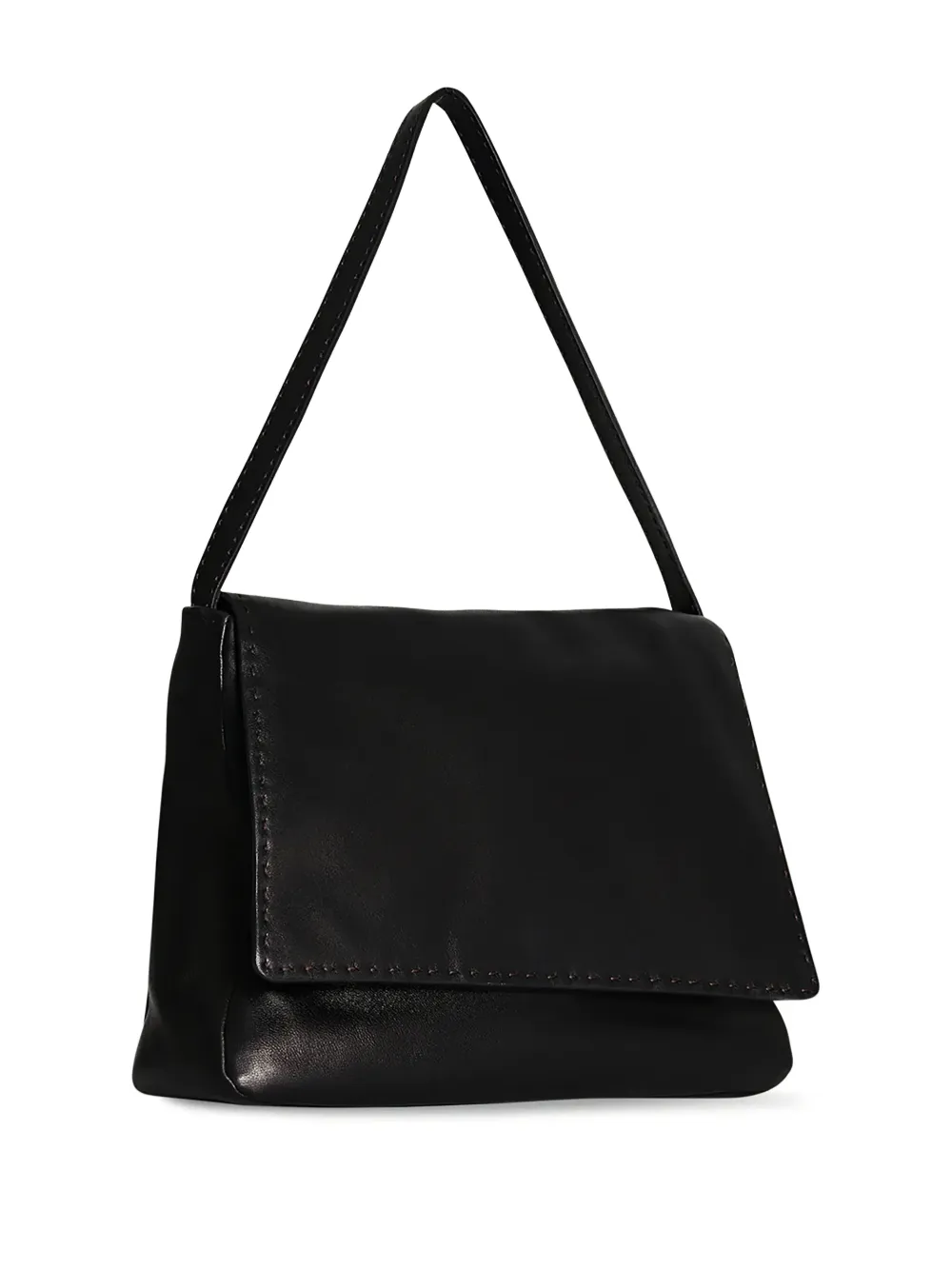 The Row Nuance schoudertas Zwart