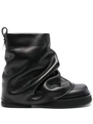 【The Attico】 Venus patentレザーブーツ Venus patent leather boots in black - The Attico | Mytheresa