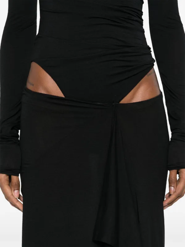 ワンピース THE ATTICO CUT-OUT DRESS The Attico Cut out-detail Maxi Dress | Black | FARFETCH