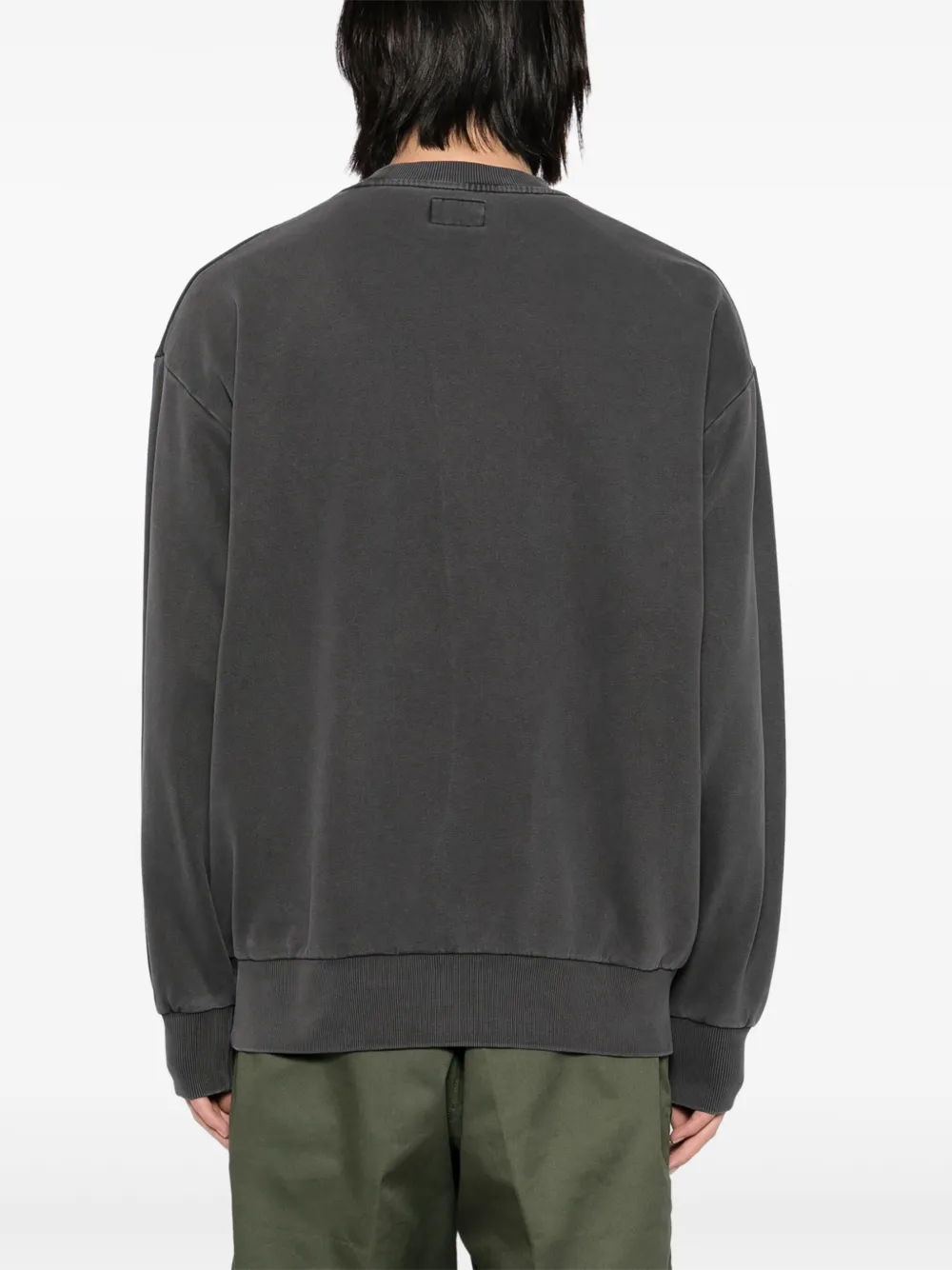 izzue Sweater met logopatch Grijs