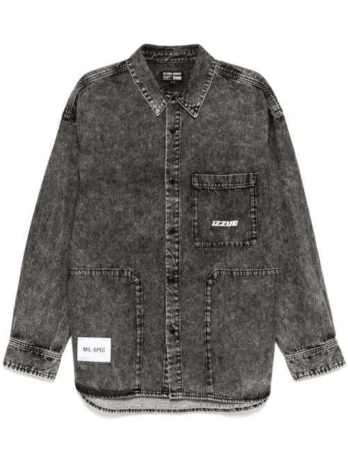 Izzue surchemise en jean - Noir - izzue - Modalova