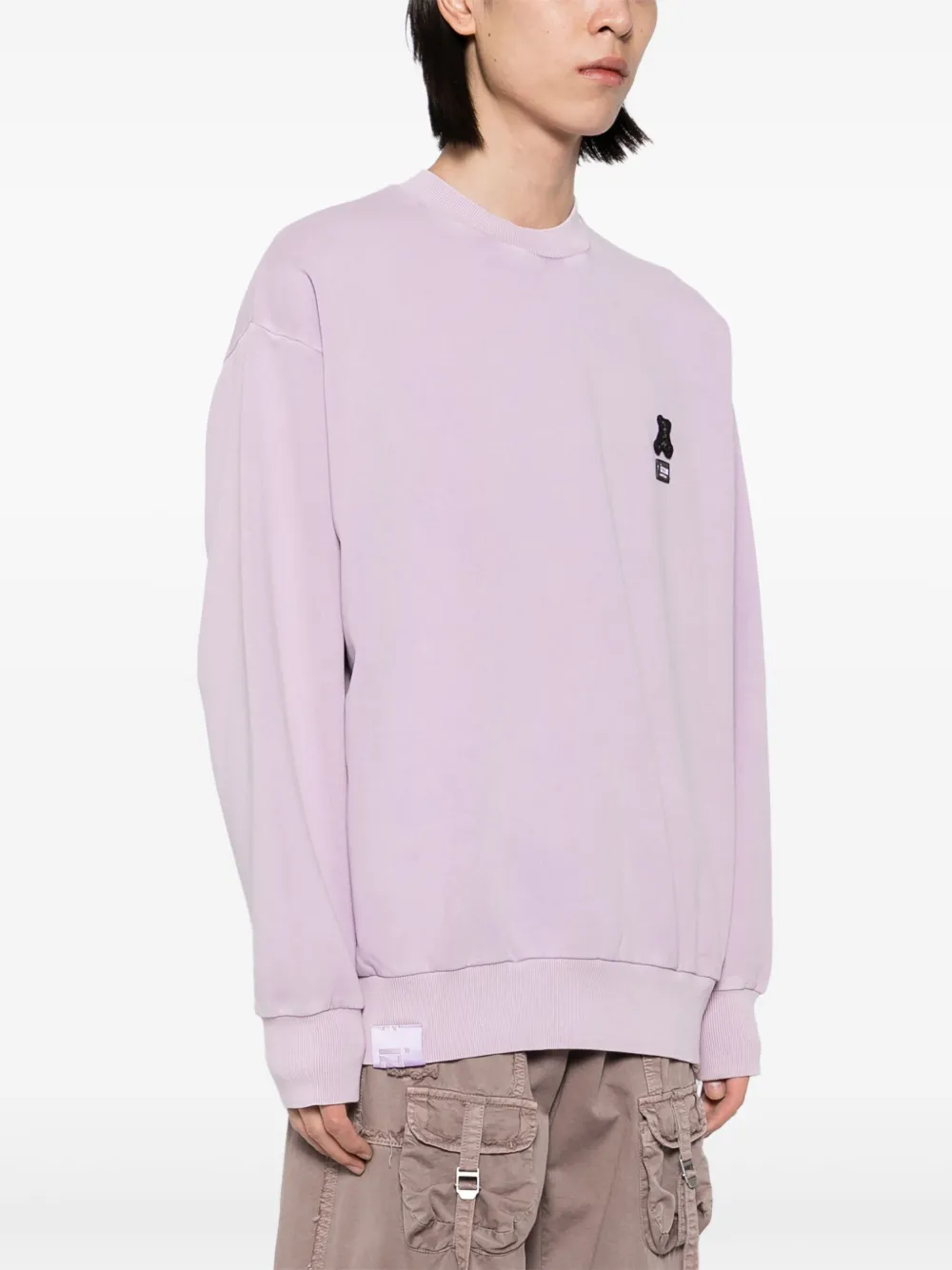izzue Sweater met logopatch Paars