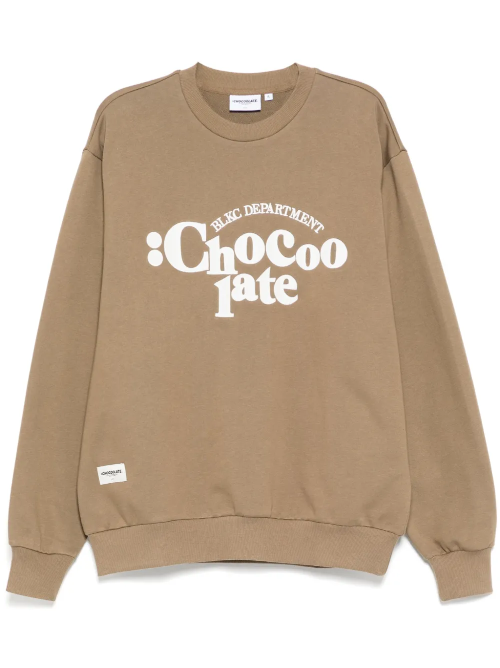 logo-embroidered sweatshirt