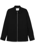 Jil Sander zip-up shirt - Black