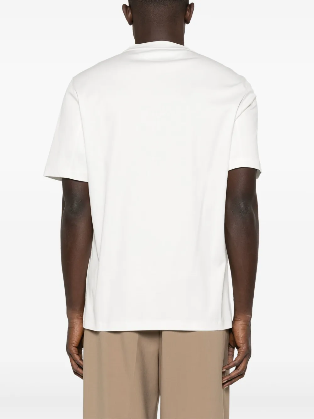 BRUNELLO CUCINELLI LOGO-EMBROIDERED T-SHIRT