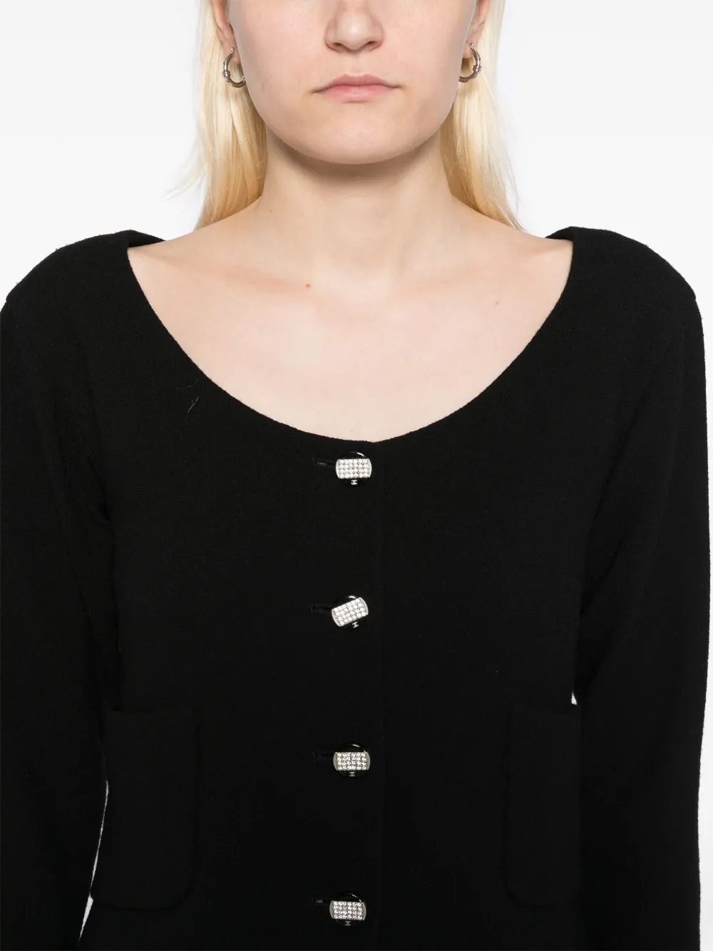Pre-owned Chanel 2000s Setup Jacket Skirt In Black